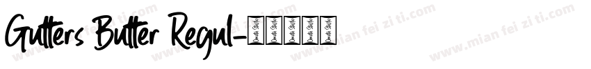 Gutters Butter Regul字体转换